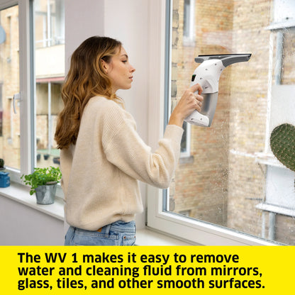 Window Vac, Window Cleaner Tool, Cleans Windows, Showers, Mirrors & Glass, WV1, Squeegee