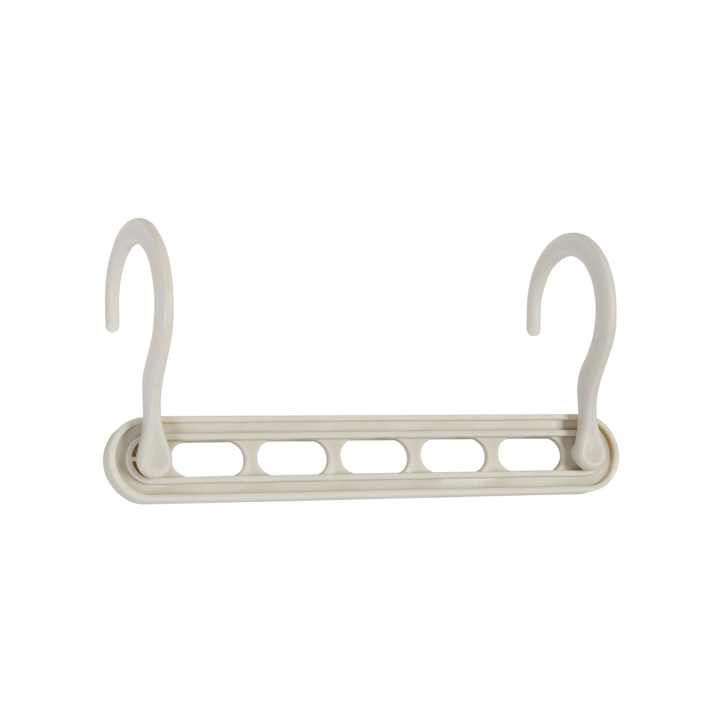 Plastic Collapsible Cascading Space Saving Hangers, White, 20 Pack