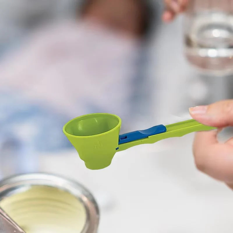 Elevate Your Kitchen Experience with the Professional No-Spill Measuring Spoon and Funnel for Effortless Protein Powder, Sports Drinks, and Baby Formula Refills