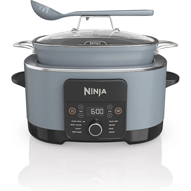 Ninja MC1001C Foodi PossibleCooker PRO 8.5 Quart Multi-Cooker, with 8-in-1 Slow Cooker,Dutch Oven,Steamer &More,Glass Lid